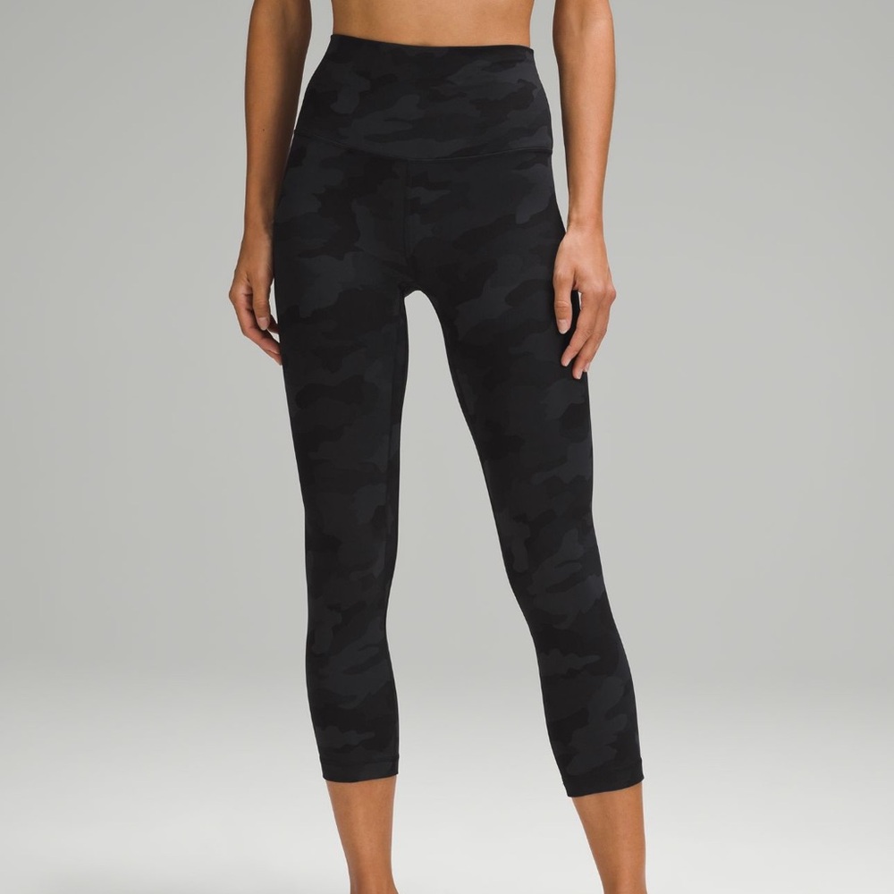 Lululemon Athletica Black Camouflage Leggings